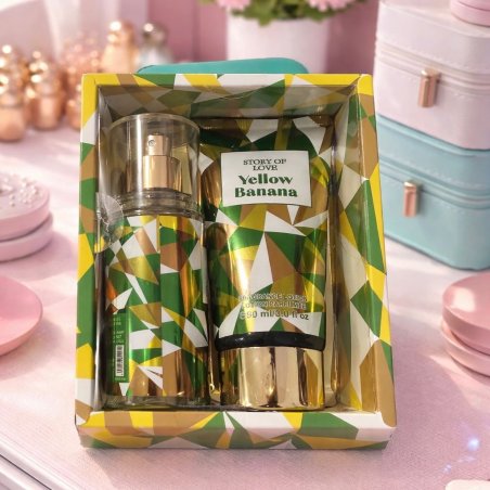 Set de fragancia y loción corporal Yellow Banana – dúo perfumado