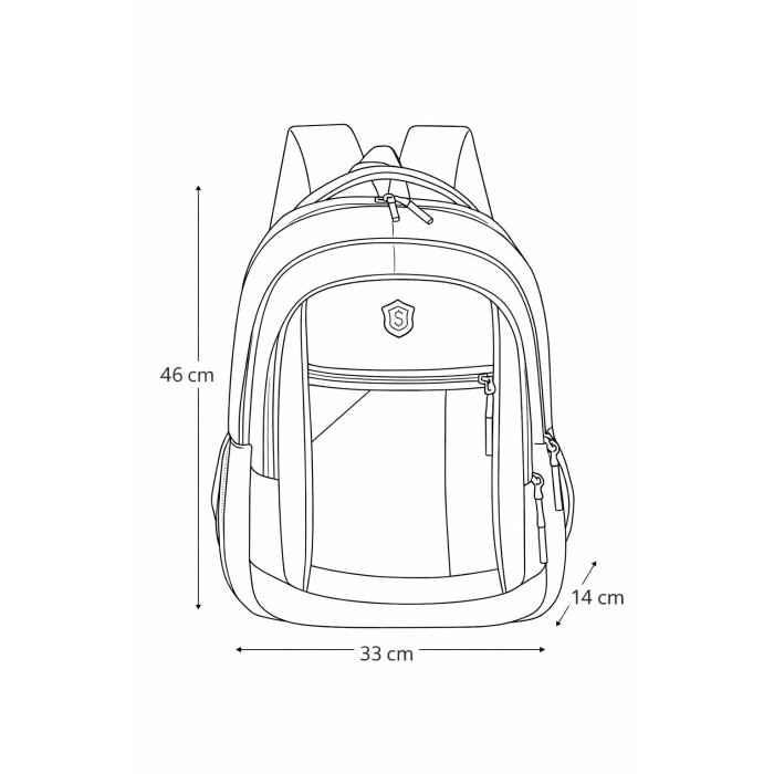 Mochila casual multiusos con compartimentos – diseño funcional