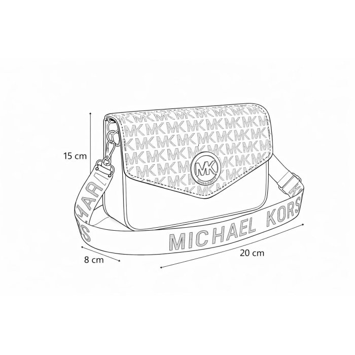 Crossbody  cafe oscuro con correa ajustable – estilo moderno