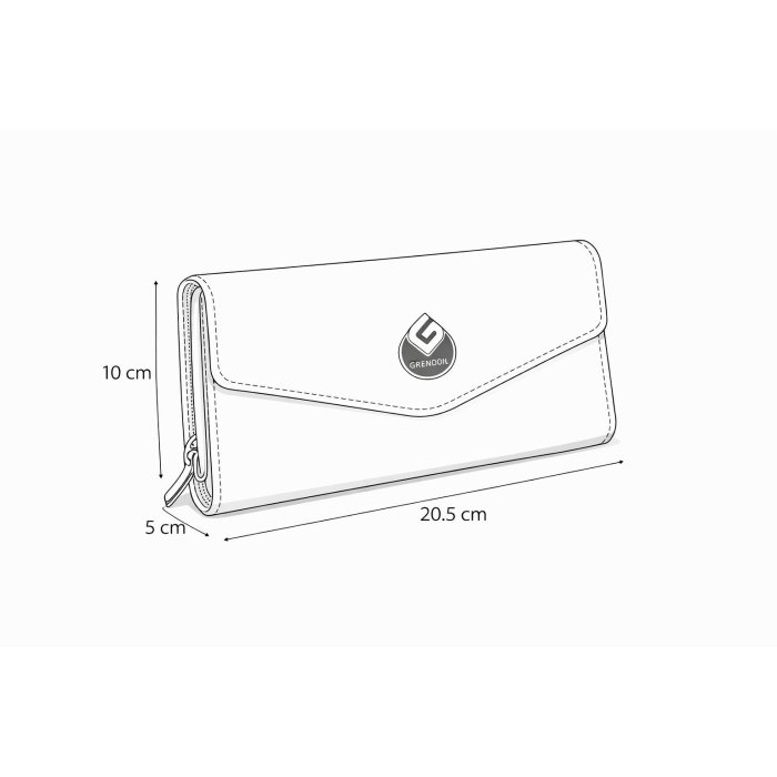 Cartera tipo sobre para dama, elegante y práctica