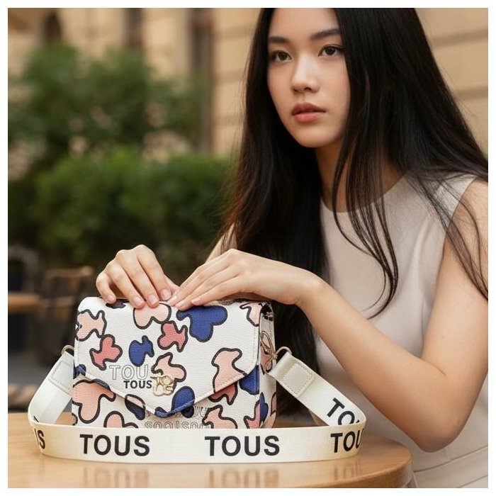 Crossbody con cierre y correa ajustable – estilo moderno