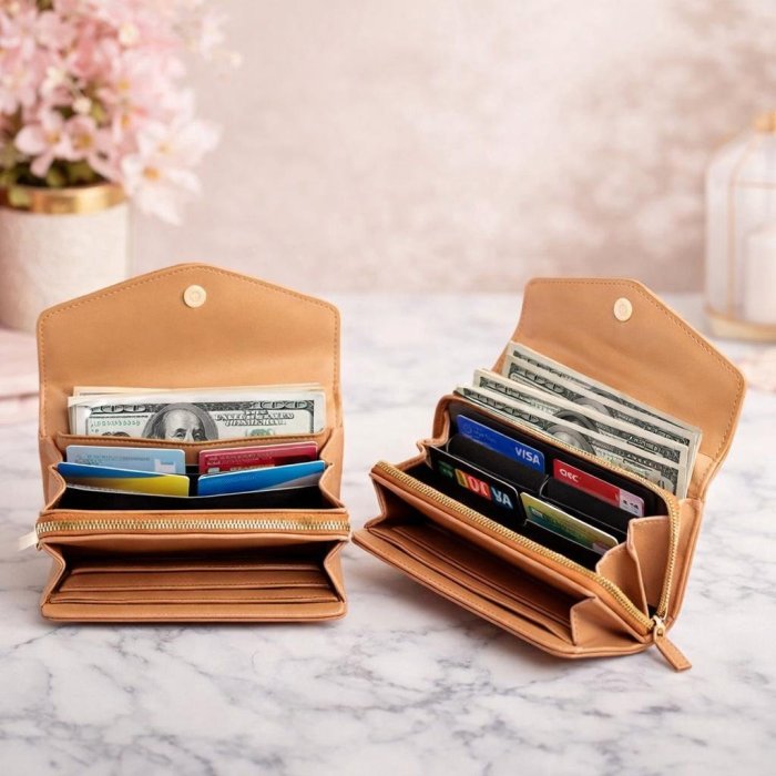 Cartera tipo sobre para dama, elegante y práctica