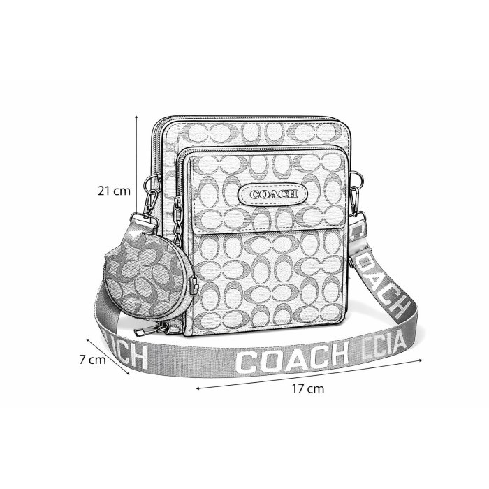 Crossbody compacto unisex, práctico y moderno