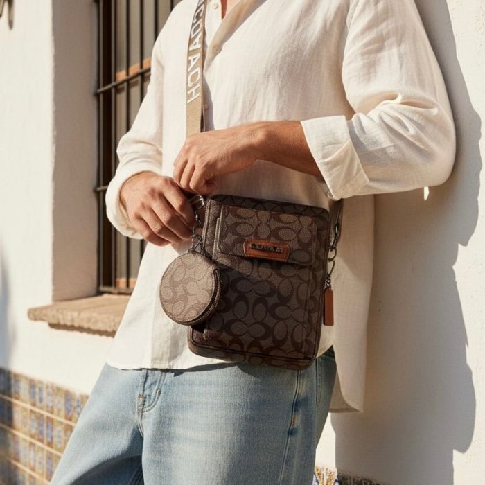 Crossbody compacto unisex, práctico y moderno