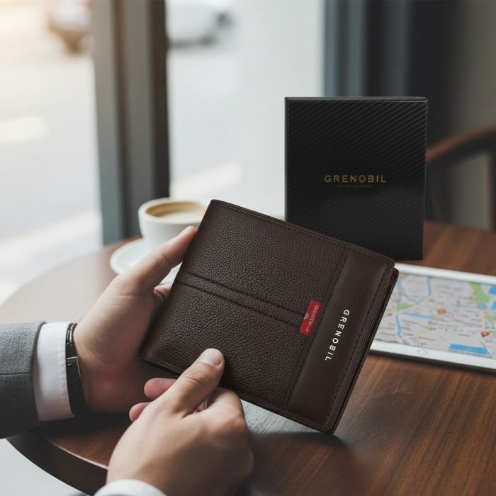 Paquete de 4 carteras para caballero, elegantes y funcionales