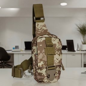 Pechera crossbody para caballero compacta y funcional