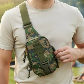 Pechera crossbody para caballero compacta y funcional