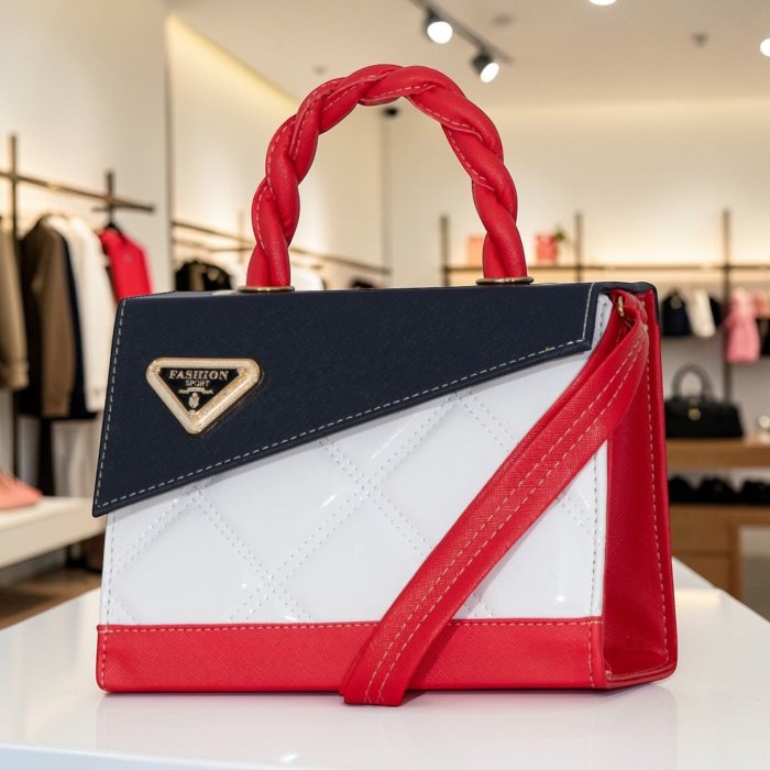 Cross estructurada multicolor tommy estilo juvenil elegante