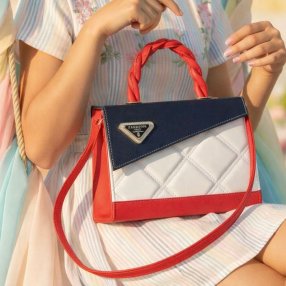 Cross estructurada multicolor tommy estilo juvenil elegante