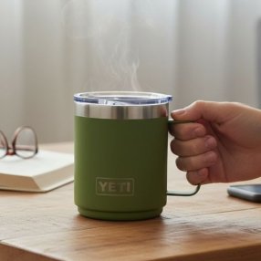 Taza térmica con asa | Ideal para café y bebidas calientes