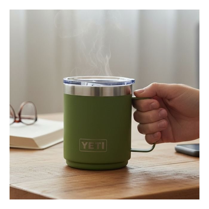 Taza térmica con asa | Ideal para café y bebidas calientes