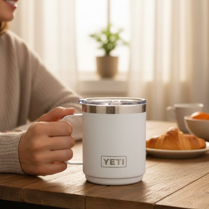 Taza térmica con asa | Ideal para café y bebidas calientes