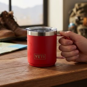 Taza térmica con asa | Ideal para café y bebidas calientes