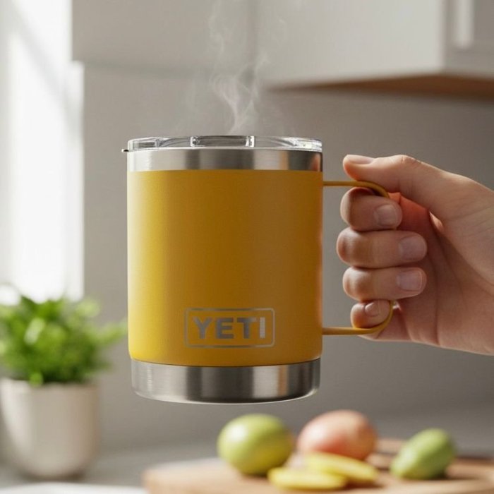 Taza térmica con asa | Ideal para café y bebidas calientes