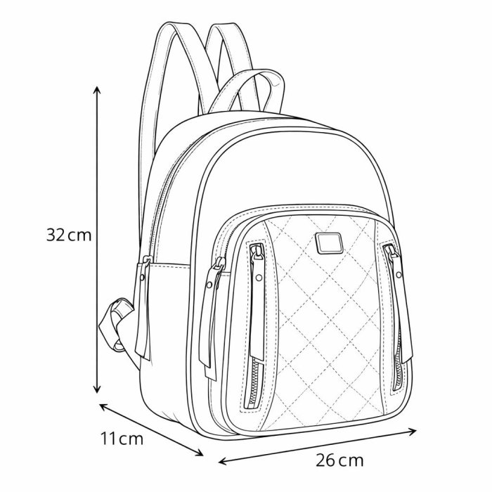 Mochila d. red para dama elegante con diseño moderno