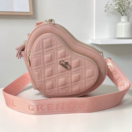Bolsa crossbody corazón para dama diseño moderno