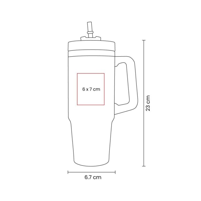 Vaso térmico fútbol con popote Mundial 2026