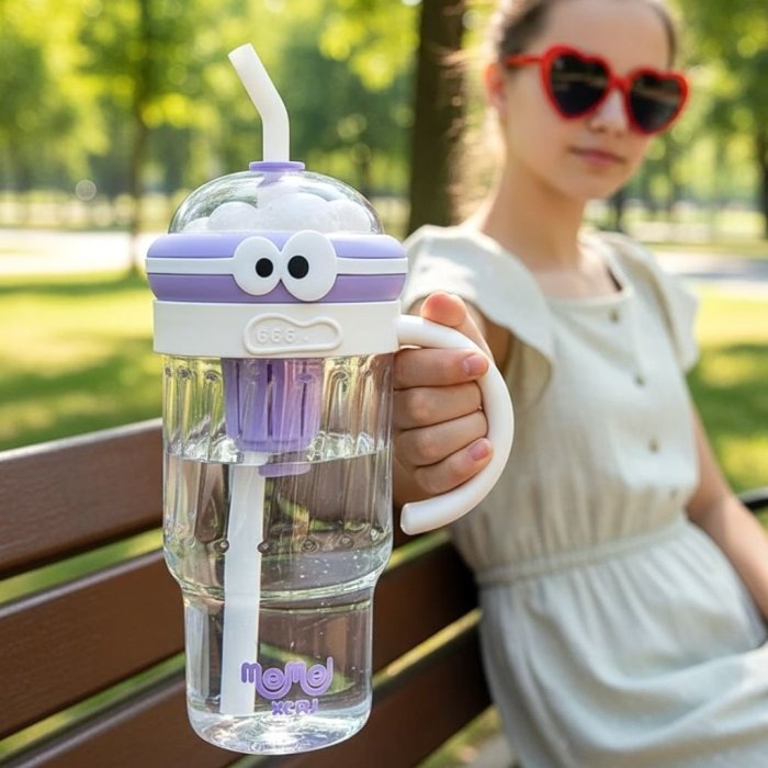 Cilindro Con Agarradera y Filtro Ojitos Lila 1.2L