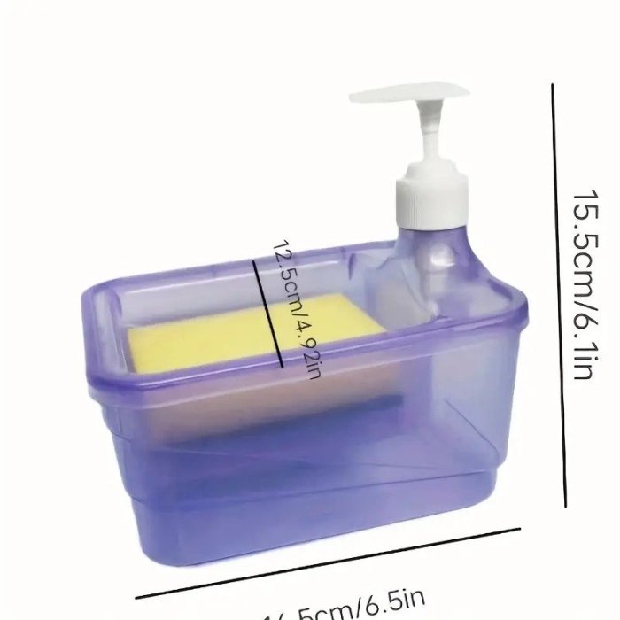 Dispensador de jabón con esponja integrado