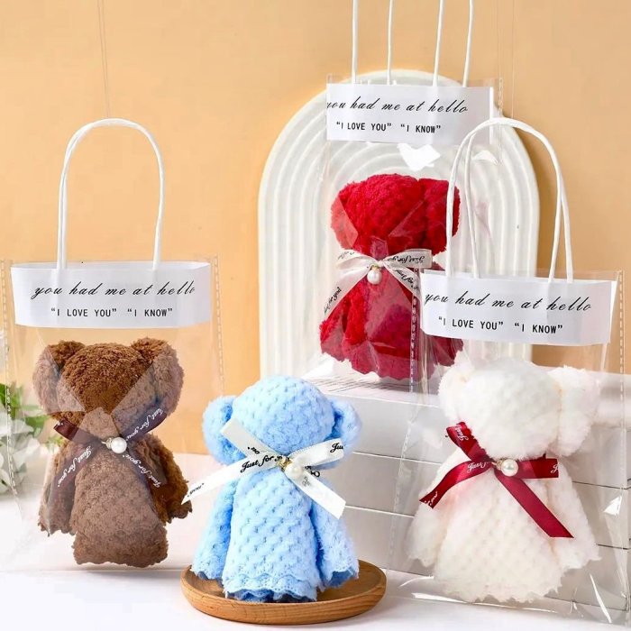 Toalla facial en forma de oso regalo