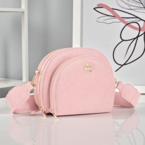 Bolso cross rosa compacto para mujer ideal para uso diario