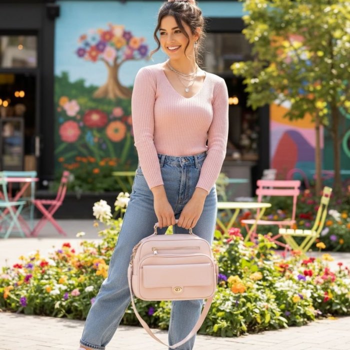 Bolso cross funcional para mujer ideal para uso diario