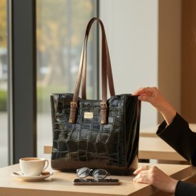 Bolso Nahia Charol Negro