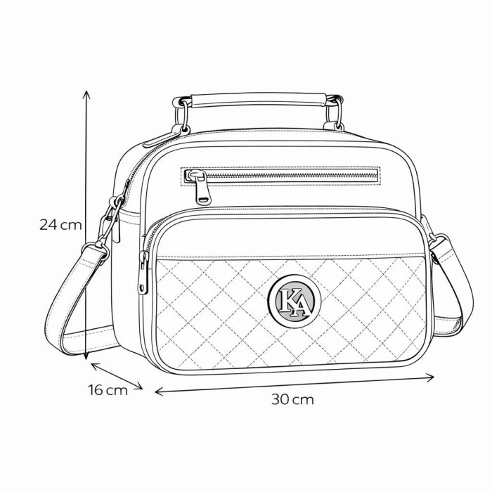 Maletita Capitonada mujer elegante blanco