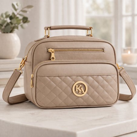 Bolsa crossbody mujer elegante crema