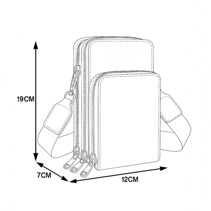 Porta celular crossbody elegante multifuncional