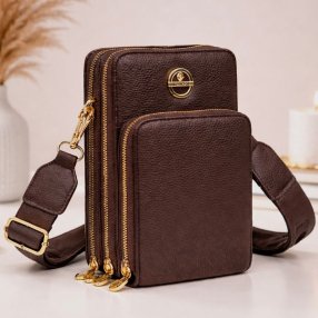 Porta celular crossbody elegante multifuncional