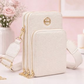 Porta celular crossbody elegante multifuncional