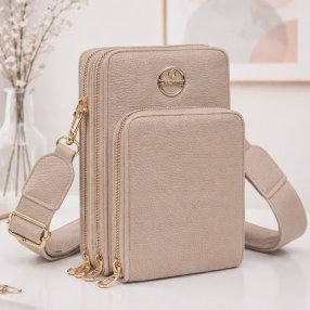 Porta celular crossbody elegante multifuncional