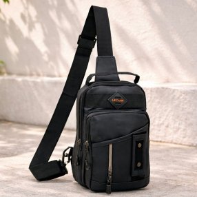 Pechera negra táctica multifuncional