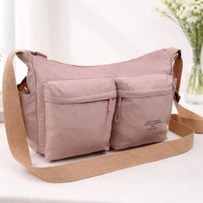 Bolsa crossbody amplia con bolsillos frontales