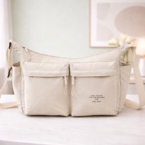 Bolsa crossbody amplia con bolsillos frontales