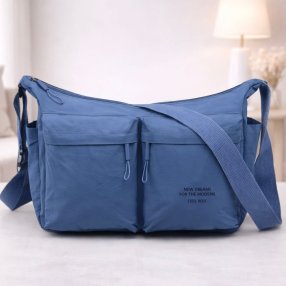 Bolsa crossbody amplia con bolsillos frontales