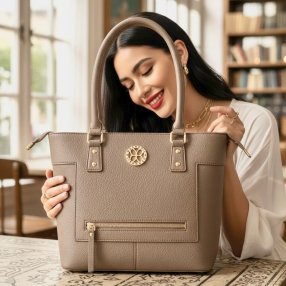 Bolsa tote mujer elegante con cierre