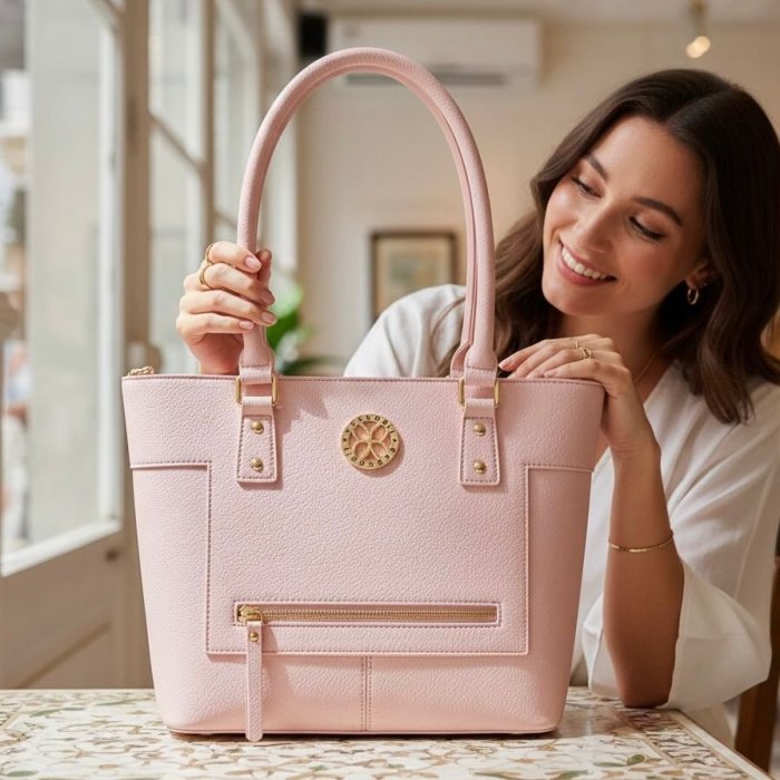 Bolsa tote mujer elegante con cierre