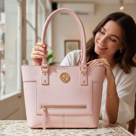 Bolsa tote mujer elegante con cierre