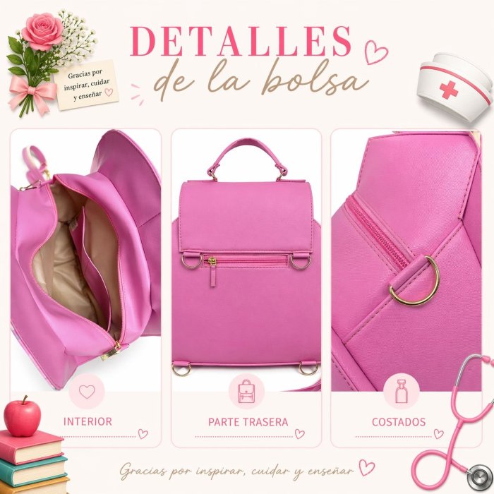 Mochila para maestra diseño escolar