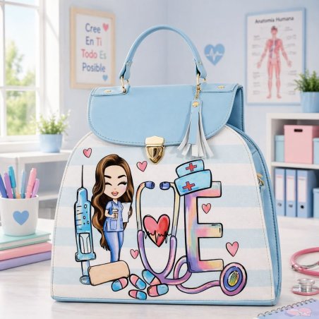 Mochila para enfermera diseño escolar