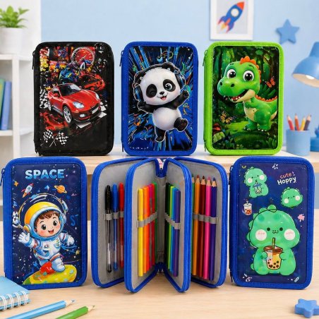 Lapicera infantil con accesorios diseño fantasía