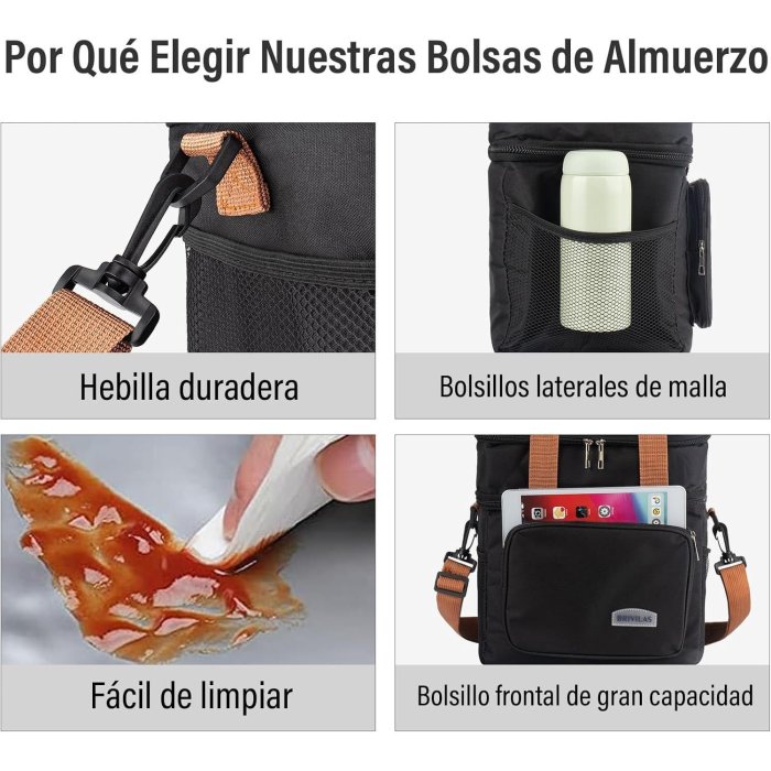 Lonchera premium térmica amplia y resistente