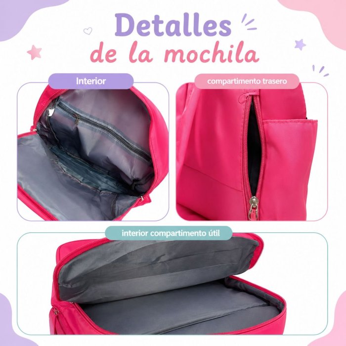 Mochila deportiva amplia con compartimento inferior