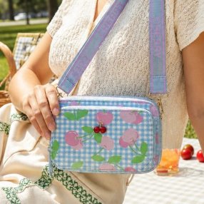 Bolsa crossbody compacta con múltiples compartimentos