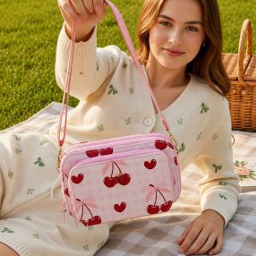 Bolsa crossbody compacta con múltiples compartimentos