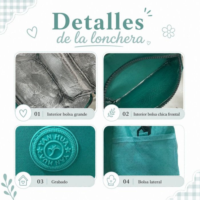 Lonchera térmica con diseño práctico y gran capacidad