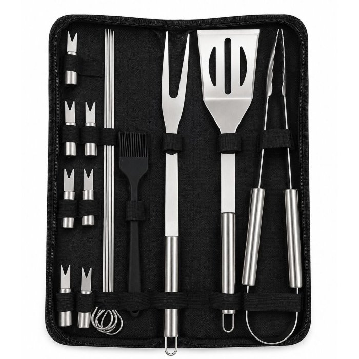 Set de Utensilios para Parrilla con Estuche