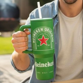 Termo Con Diseño De Cerveza 1 Litro